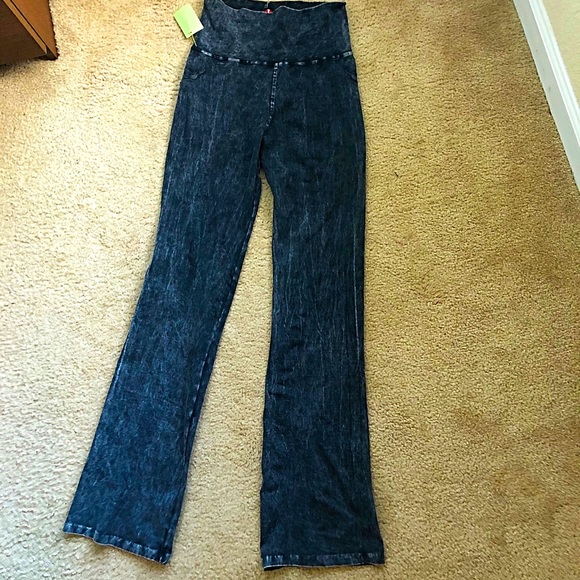 Jeans-like high rise gray leggings size L - Picture 6 of 8